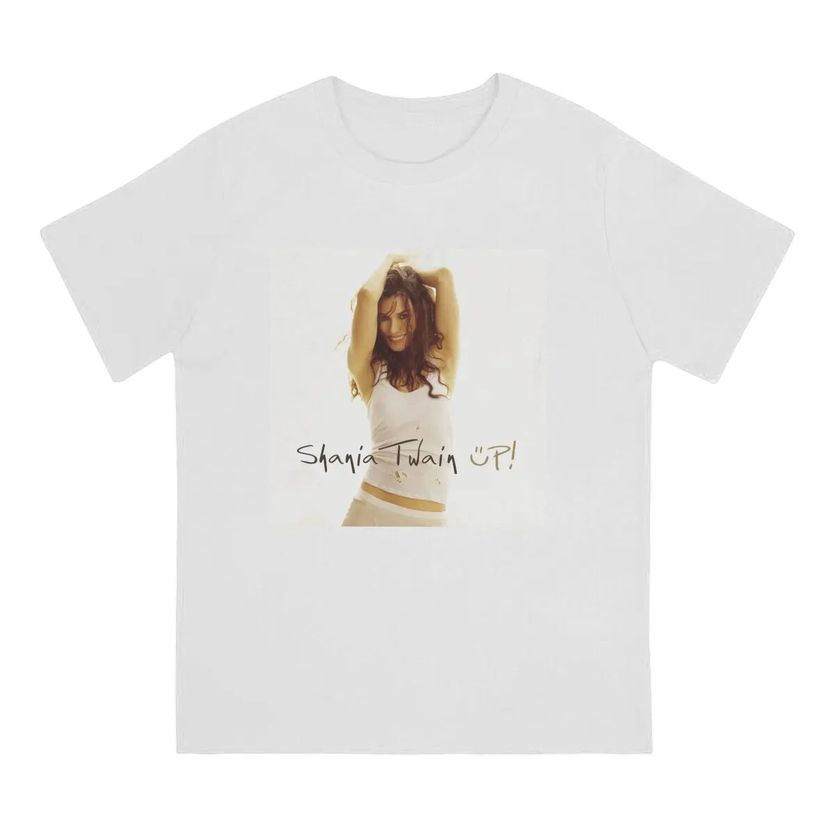 Men's T-Shirt Music Novelty Cotton Tee Shirt Short Sleeve S-Shania Twain T Shirt O Neck Tops Gift Idea