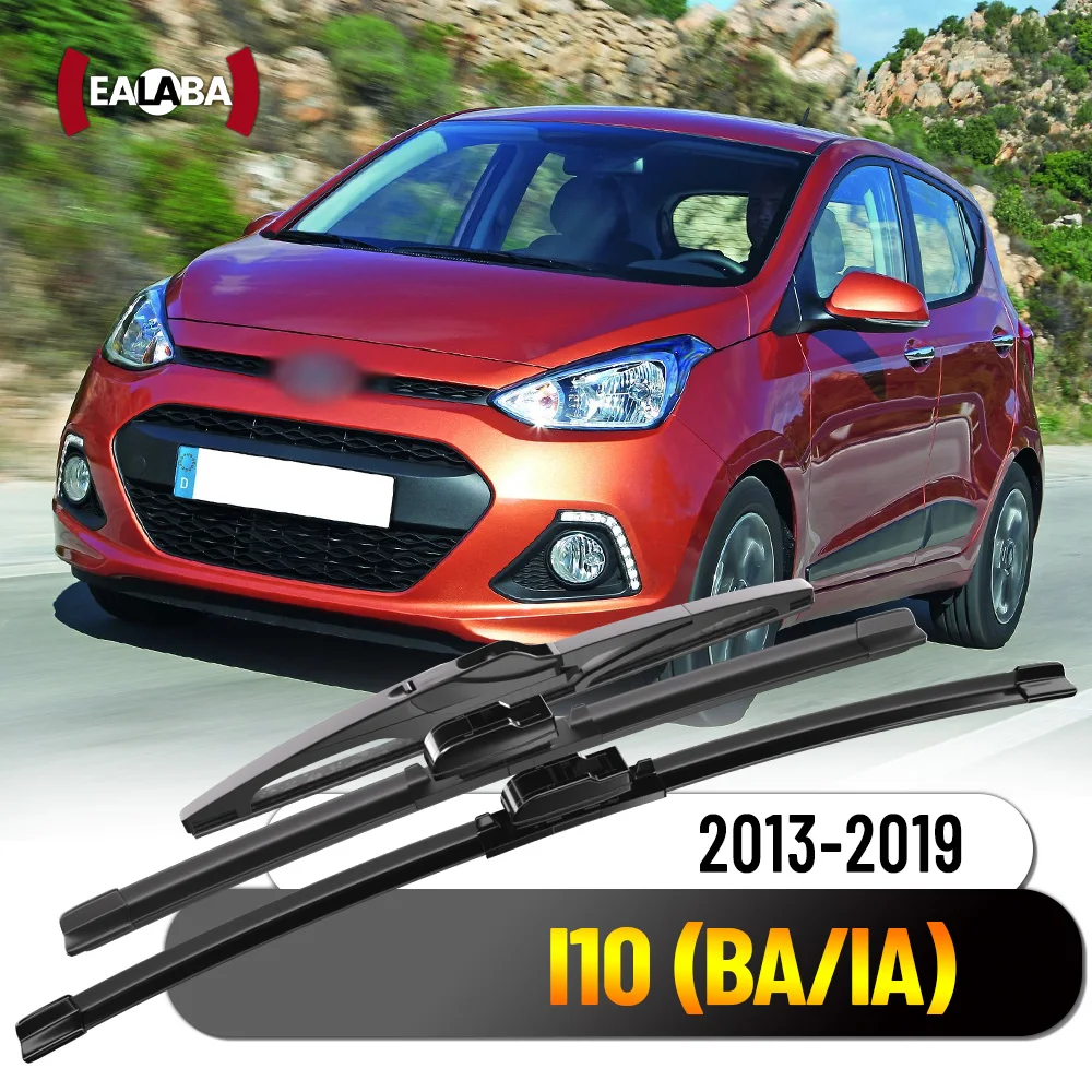 For Hyundai I10 BA IA MK2 2013-2019 1set Front & Rear Wiper Blades 2014 2015 2016 2017 2018 Windshield Accessories 22"+16"+11"