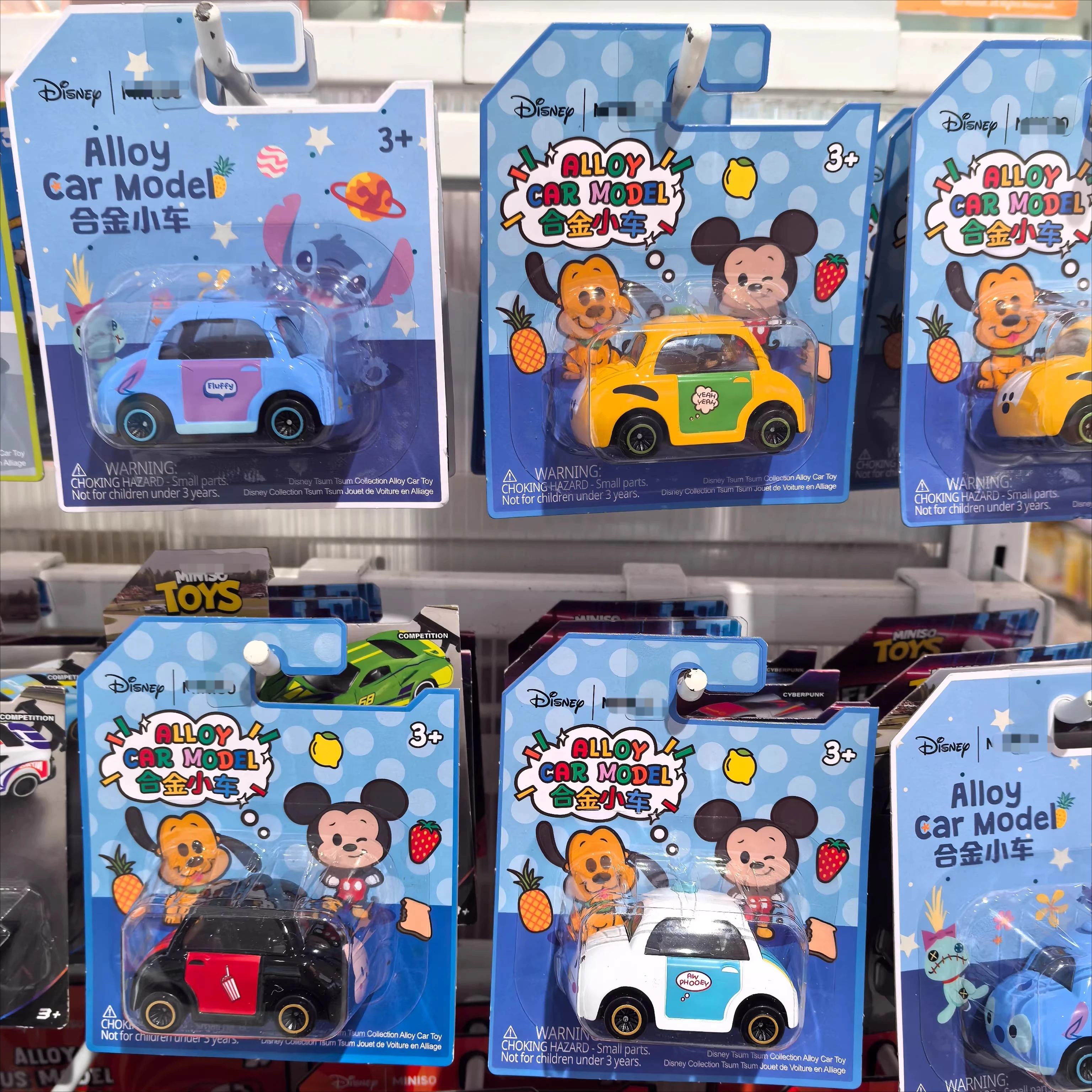 

Коллекционная металлическая модель автомобиля Disney Tsum Tsum: милая мультяшная мини-машинка, игрушка с функцией отката назад, подарок