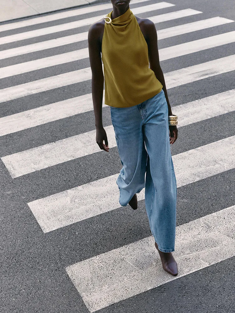 

Women's Casual Sweet Faionable Winter New Arrival Collarl Top Versatile Ele Sle 2025 Seasonal Collection