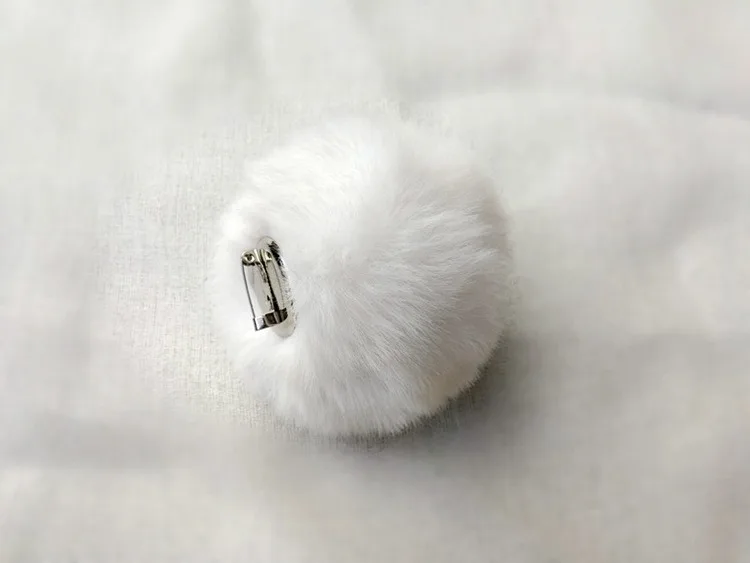 Accessoires de Cosplay lapin mignon, queue de lapin en peluche, queue de lapin blanc et noir, accessoire de boule de queue de fête pour Costume de fête d'halloween