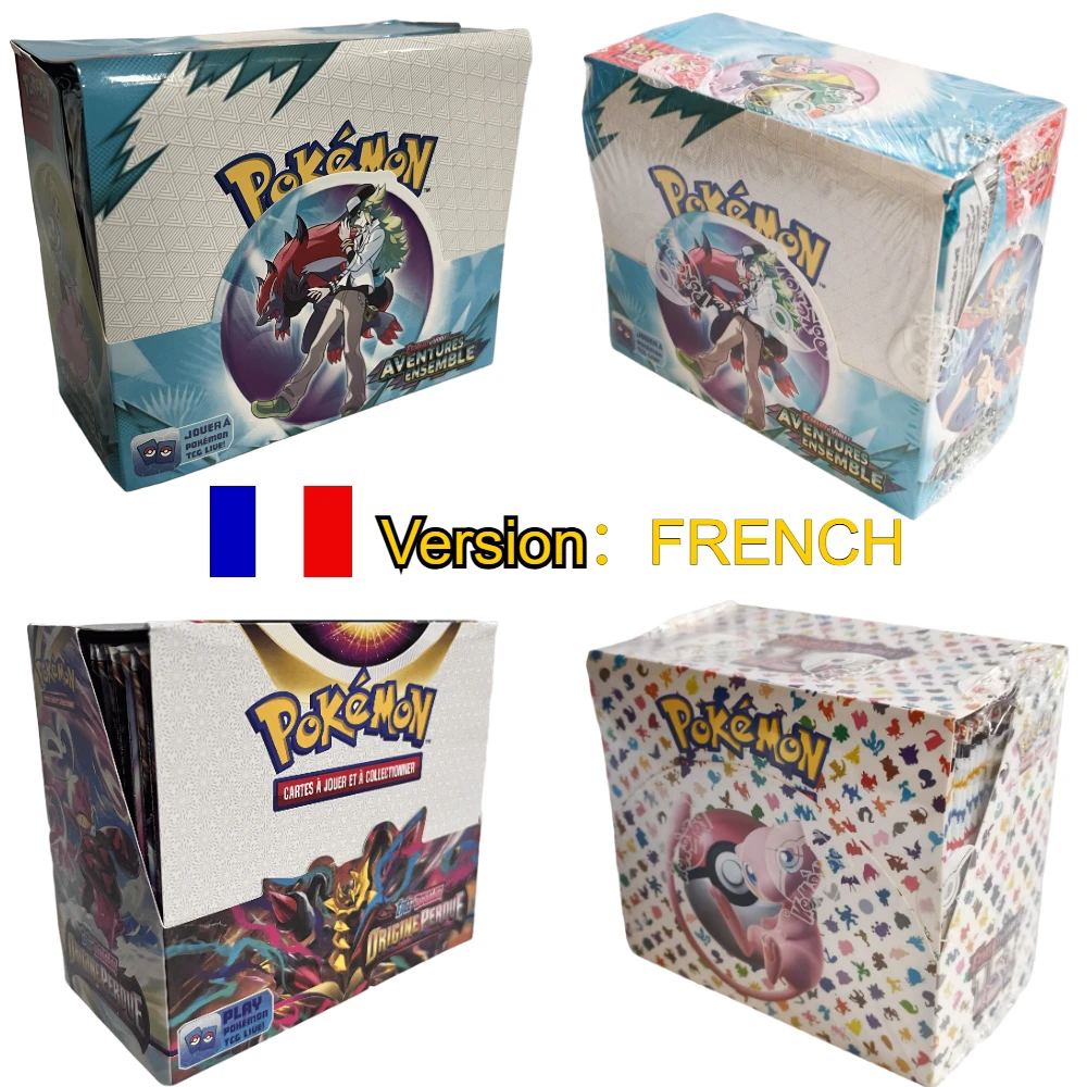 Oferta Especial: 360 Tarjetas Pokémon Versión Francesa 151 Aventuras, Conjunto Obsidian Flames Tenebres Embrasees, Tarjetas Coleccionables