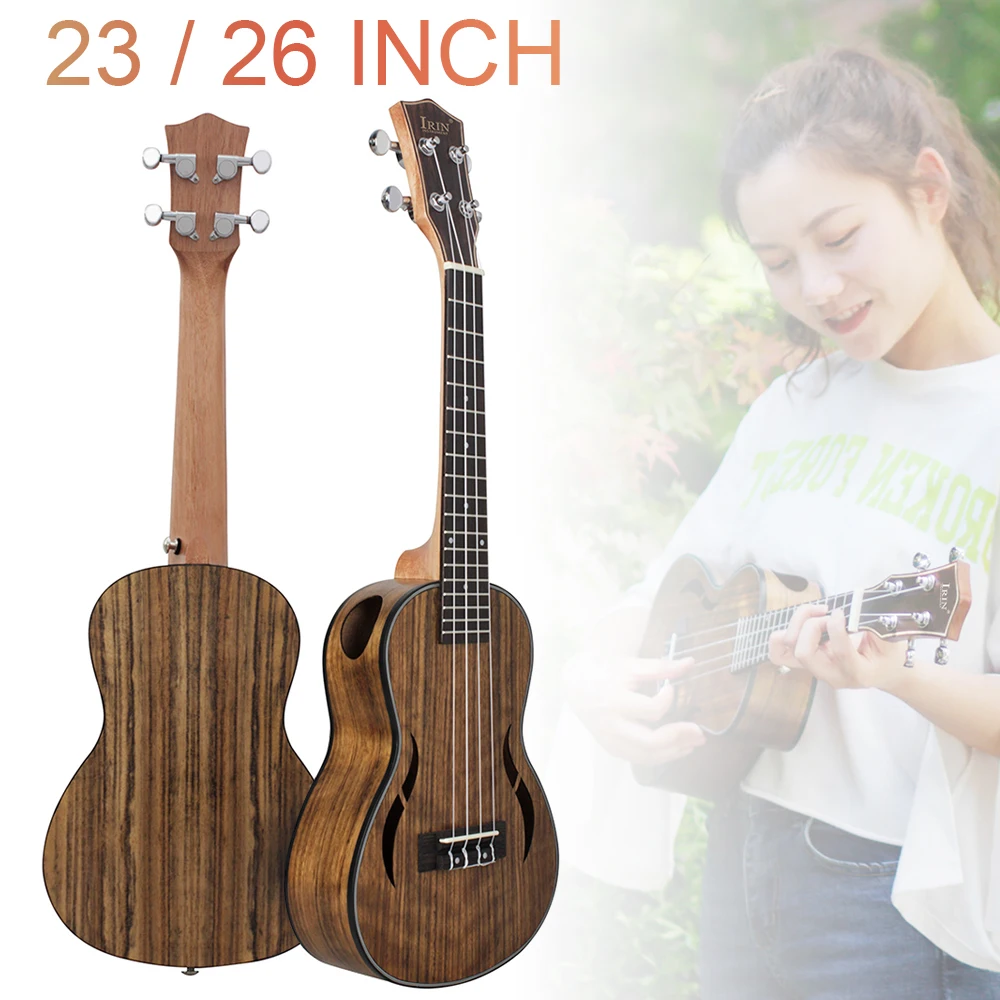 23 / 26 Inch Concert Tenor Ukulele Walnut Wood 18 Fret Four Strings Hawaii Guitar Accessories