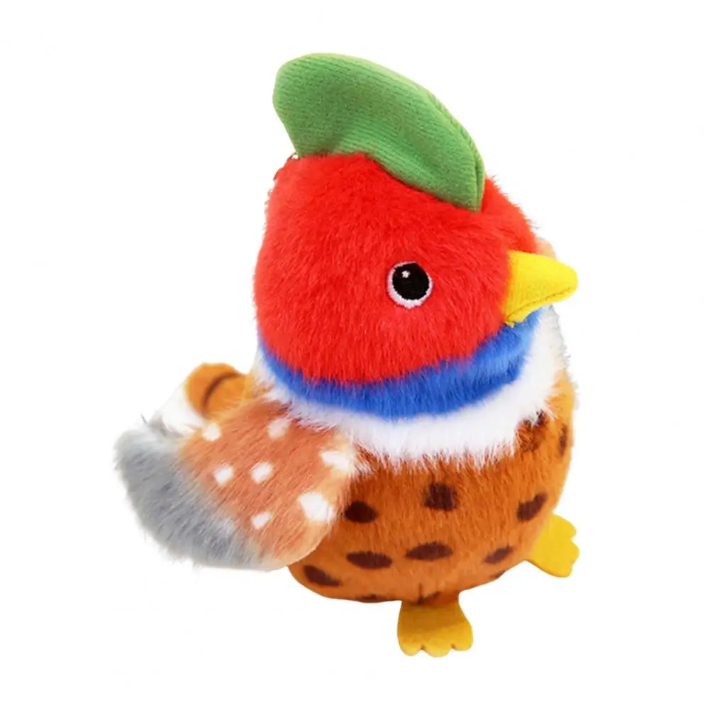 Porte-clés oiseau en peluche portable, pendentif perroquet coloré, ensemble de jouets en peluche beurre, sacs à dos d'anniversaire pour voiture