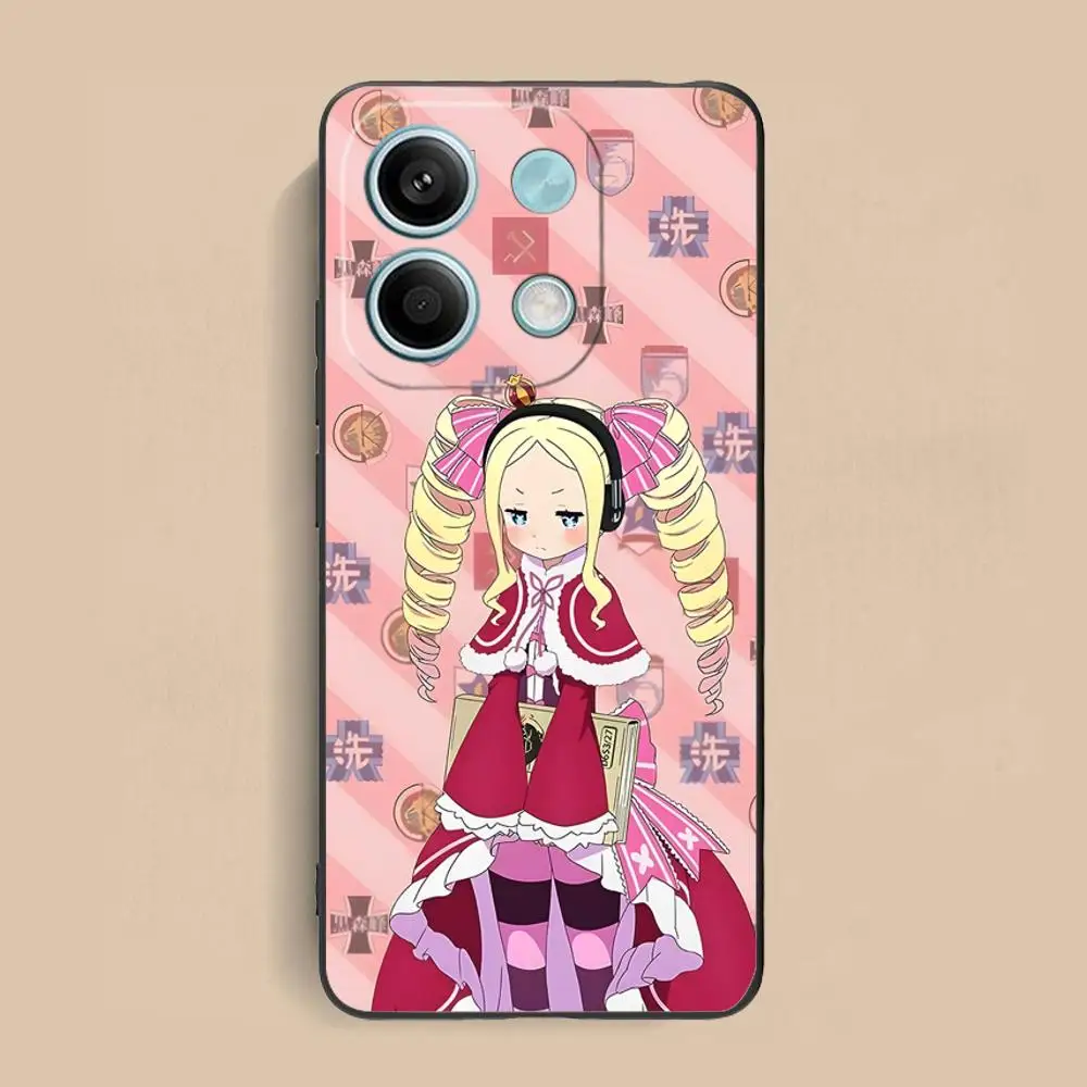 حافظة هاتف محمول ReZero Beatrice لهاتف Xiaomi Redmi Note 14 13 12 11 S Pro Plus 4G 5G غطاء طباعة ملون هاتف ذكي جميل #6