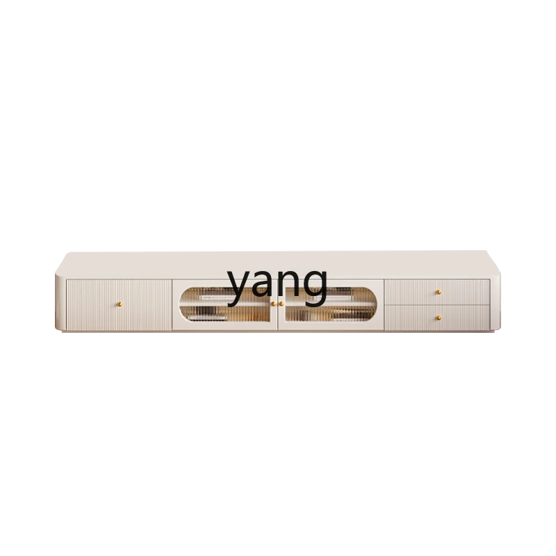 

ZJJ solid wood TV cabinet living room home TV storage locker integrated