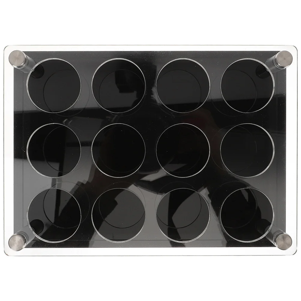 

Shot Glasses Serving Tray 12 Holes Acrylic Material Compact Easy to Assemble Cup Tray for Shots Shot Glasses Dispenser