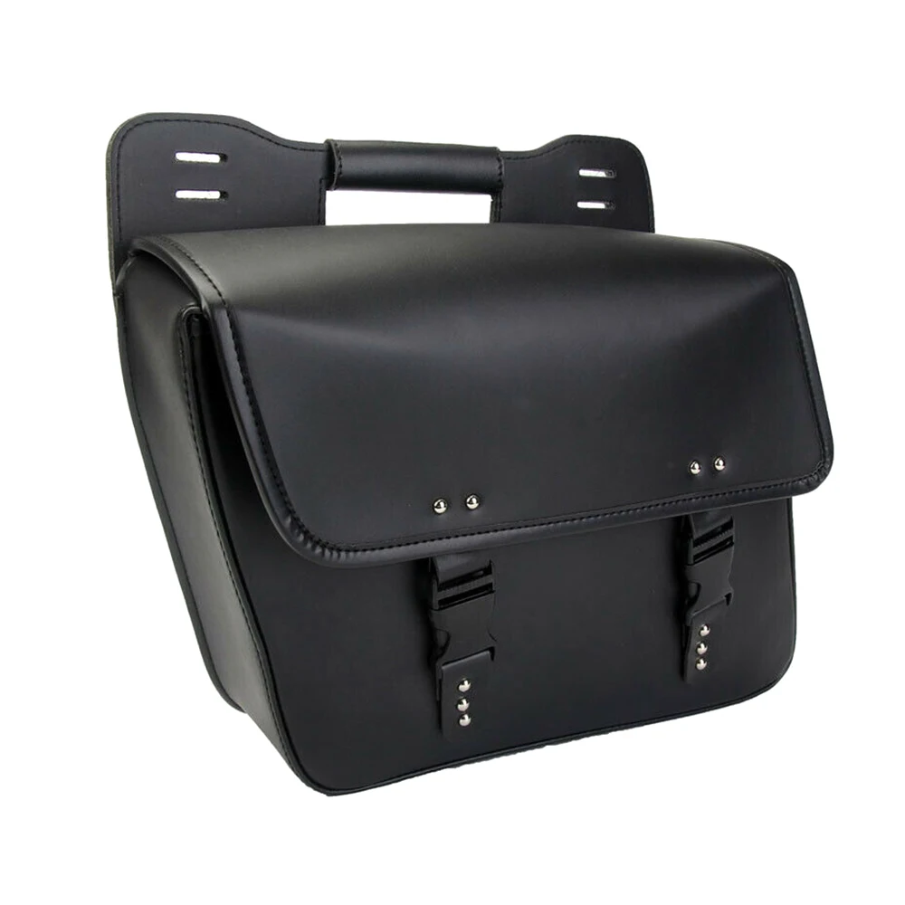 

Ex Factory Price High Quality PU Leather Left Hard Saddlebag Saddle Side Bag For Harley Sportster Dyna Cafer