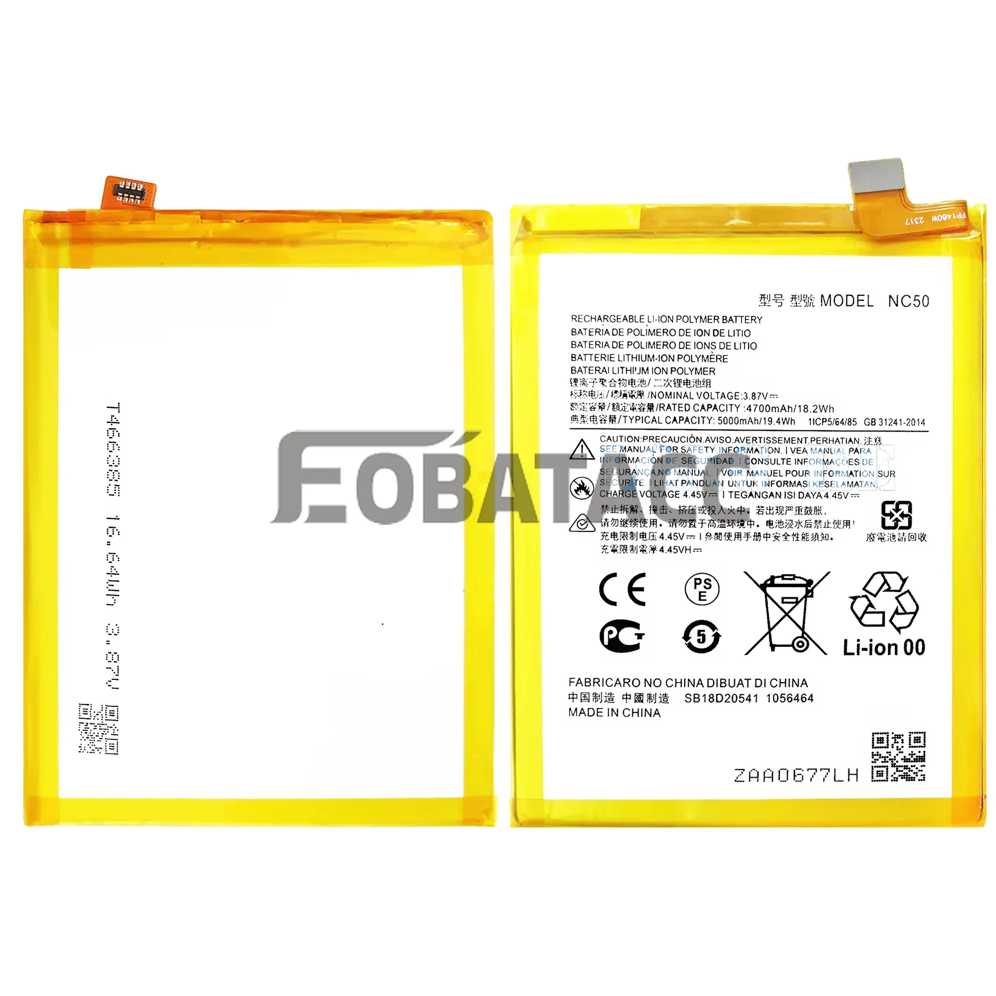 100% New Original Battery NC50 For Motorola  G32/G41Battery + Free Tools