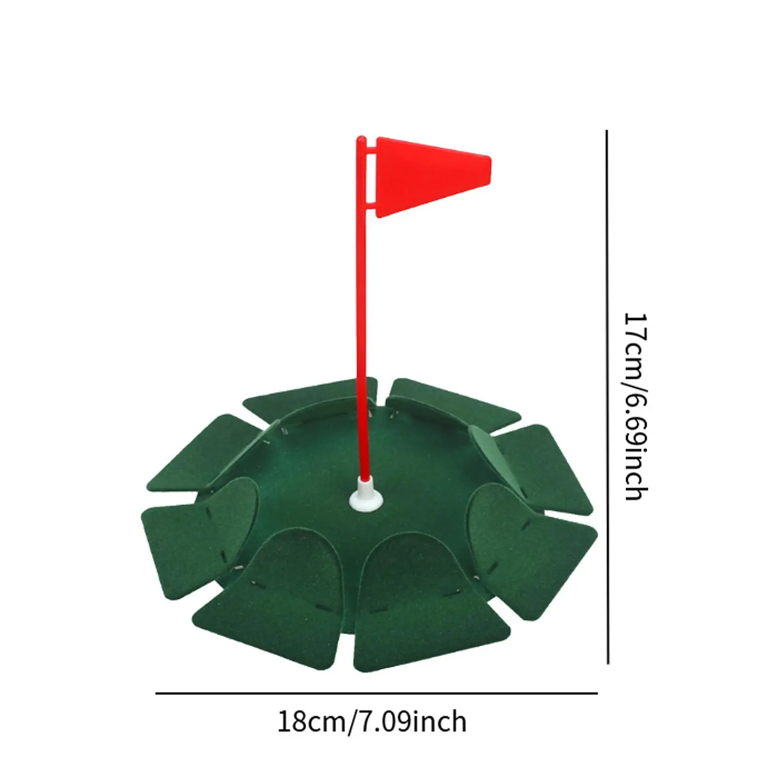 Práctica de Golf, taza para poner agujero, placa, palo de bandera, superficie flocado, Putter, ayuda de entrenamiento para práctica de Golf en el patio trasero