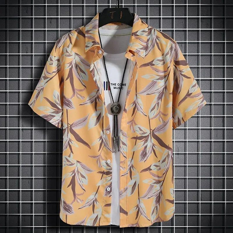 Hawaiianisches Strandhemd für Kinder, kurzärmelig, Freizeithemden, Urlaub am Meer, für Kinder, Jungen, Mädchen, lockere Kleidung, Blumenbluse, Tops ﻿ – Detail 9