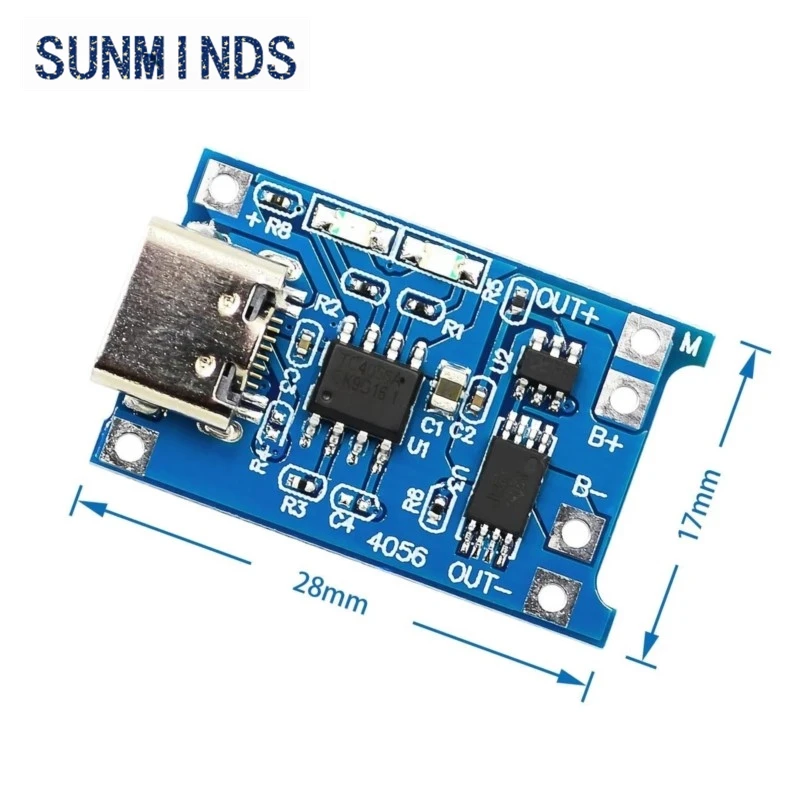 1Pcs 5V MINI Micro USB 1A 18650 TP4056 Lithium Battery Charging Board With Protection Charger Module