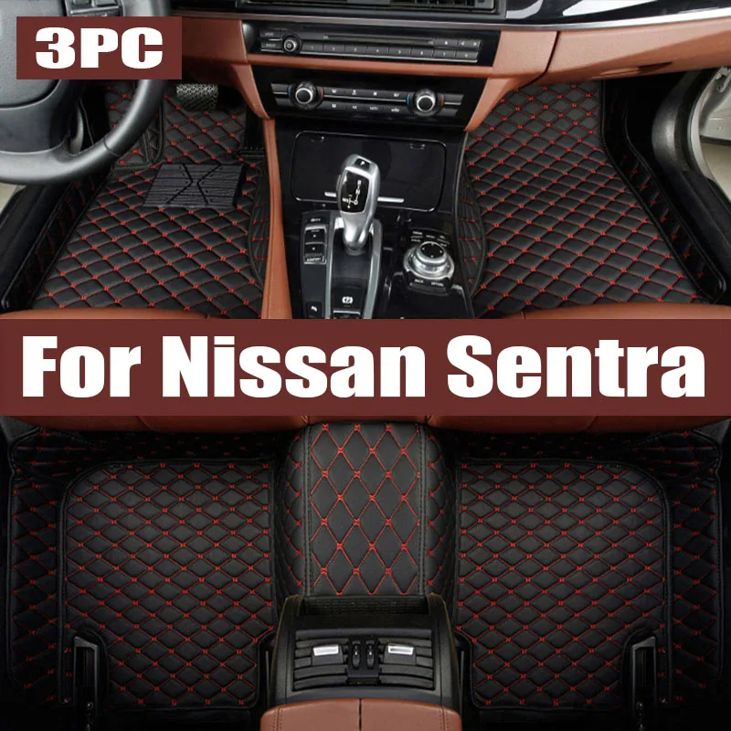 

Car Floor Mat for Nissan Sentra Sylphy B18 2020~2023 2021 2022 Panel Foot TPE Liner Carpet Pad Custom Cover Rug Part trunk mat