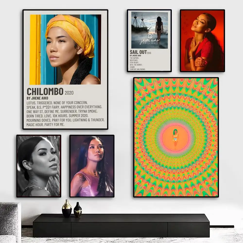 Affiche artistique Singer J-Jhene A-Aiko Trip Song, décoration murale idéale pour le salon, la chambre à coucher, le bar, le salon et les cadeaux à la maison