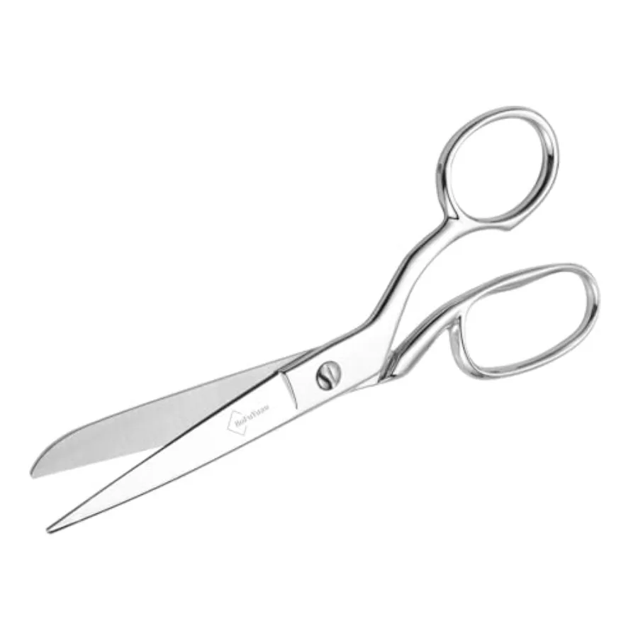 

Professional 8-Inch Stainless Steel Fabric Scissors for Heavy Duty Multi-Purpose Use in Tailoring Sewing Leather Cutting and Cr