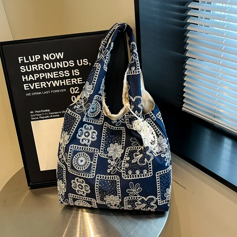 حقائب كتف ذات سعة كبيرة بلون سادة من PC حقائب نسائية متعددة الاستخدامات للبيع حقائب يد نسائية مطرزة للتنقل باللون الوردي