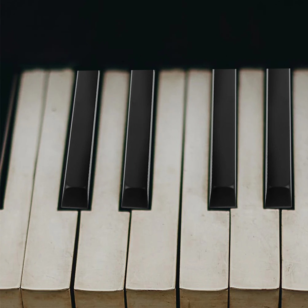 

4 Pcs Piano Black Key Accessories Keys Keyboard tools for Parts Lead Keytops Flats Finish