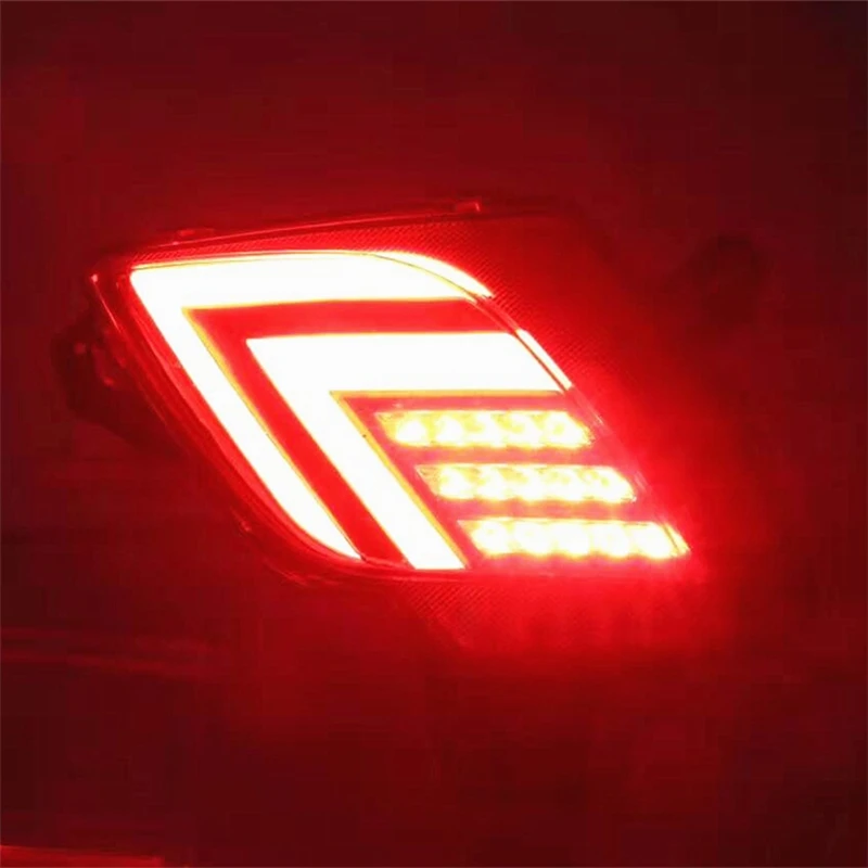 2Pcs For Mazda Cx-5 Cx5 2013-2016 Multi-Function Car Led Tail Light Rear Bumper Light Rear Fog Lamp Brake Light Reflector