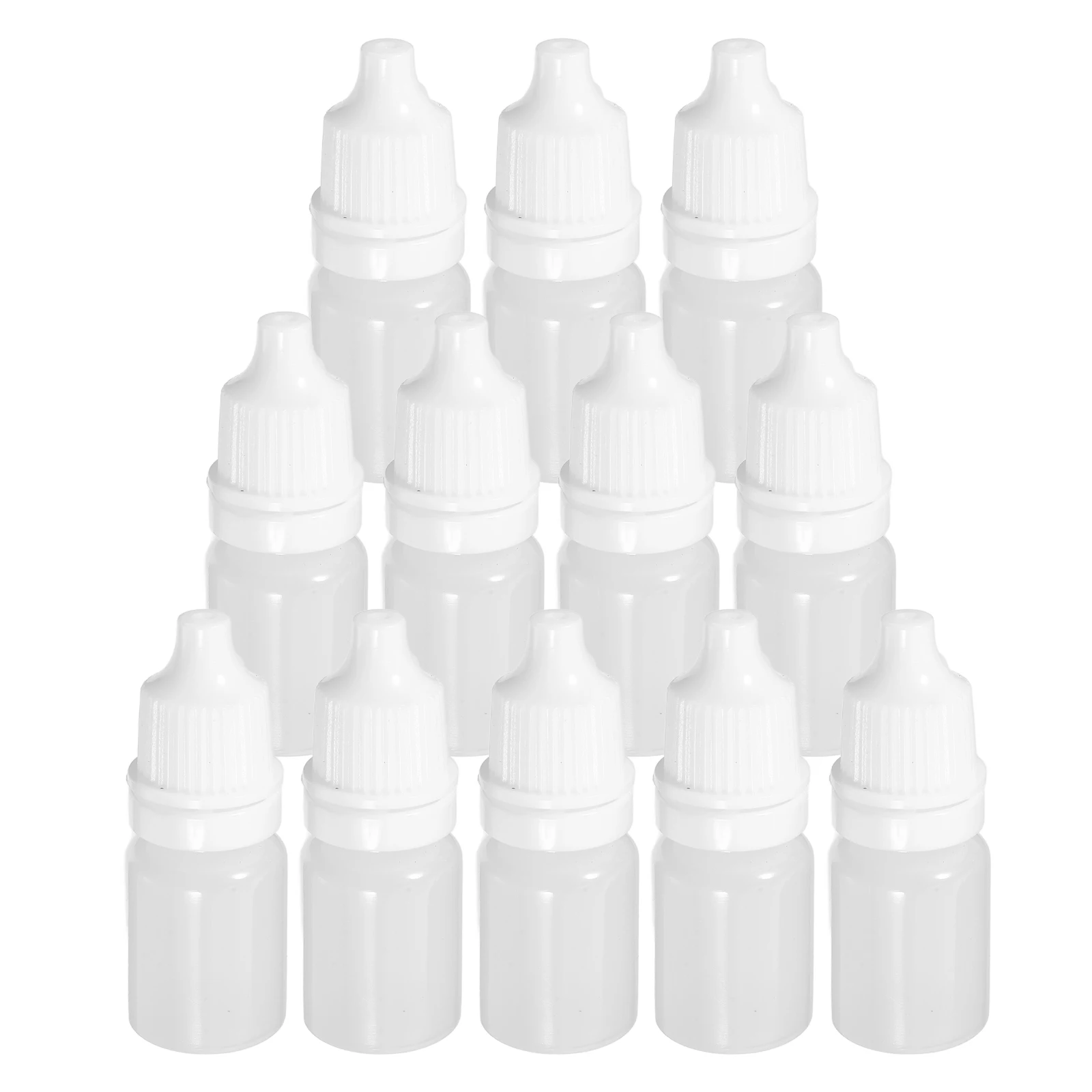 

30pcs Eye Drops Liquid Dropper Bottle Squeezable White Childproof Liquid Dropping Bottle Lab Storage Solvent Oil Paint