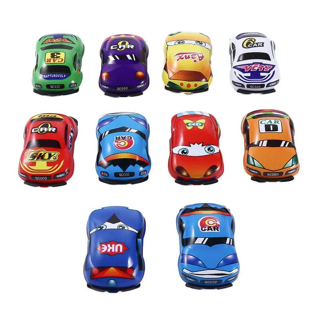 10Pcs Mini Gifts Car Model Toy Vehicles Vehicle Set Toddlers Child Educational Car Pull Back Car Play Toy Inertia Car Toy