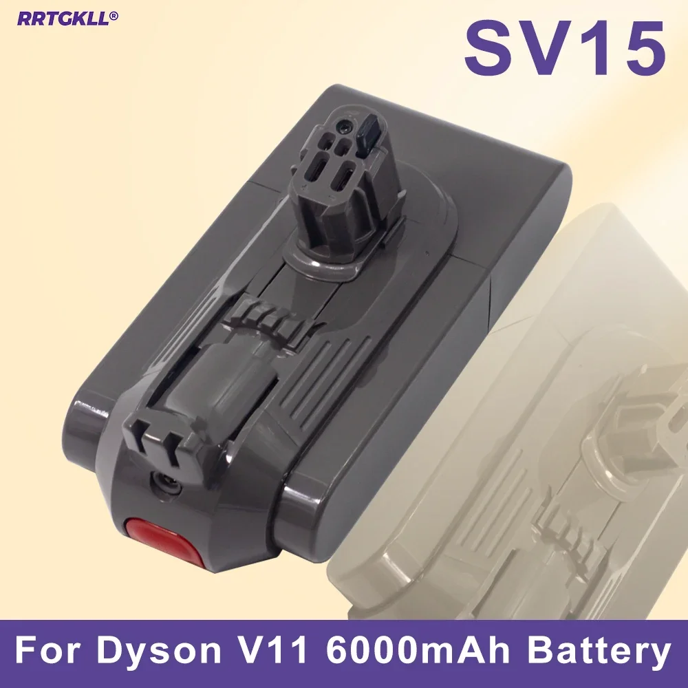 

21700 Li-Ion Battery 25.2V 6.0Ah for Dyson SV15 Vacuum Cleaner Fluffy SV15 V11 Absolute Extra V11 Absolute V11 Animal 970145-02