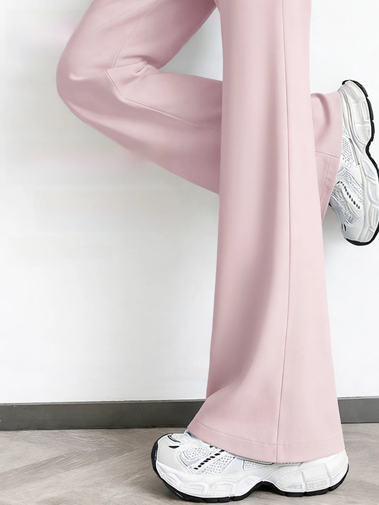 High Waist Wide Leg Yoga Pants Women's Summer New Style Ice Silk Drape Micro Flared Casual Trousers by Urban Beauty