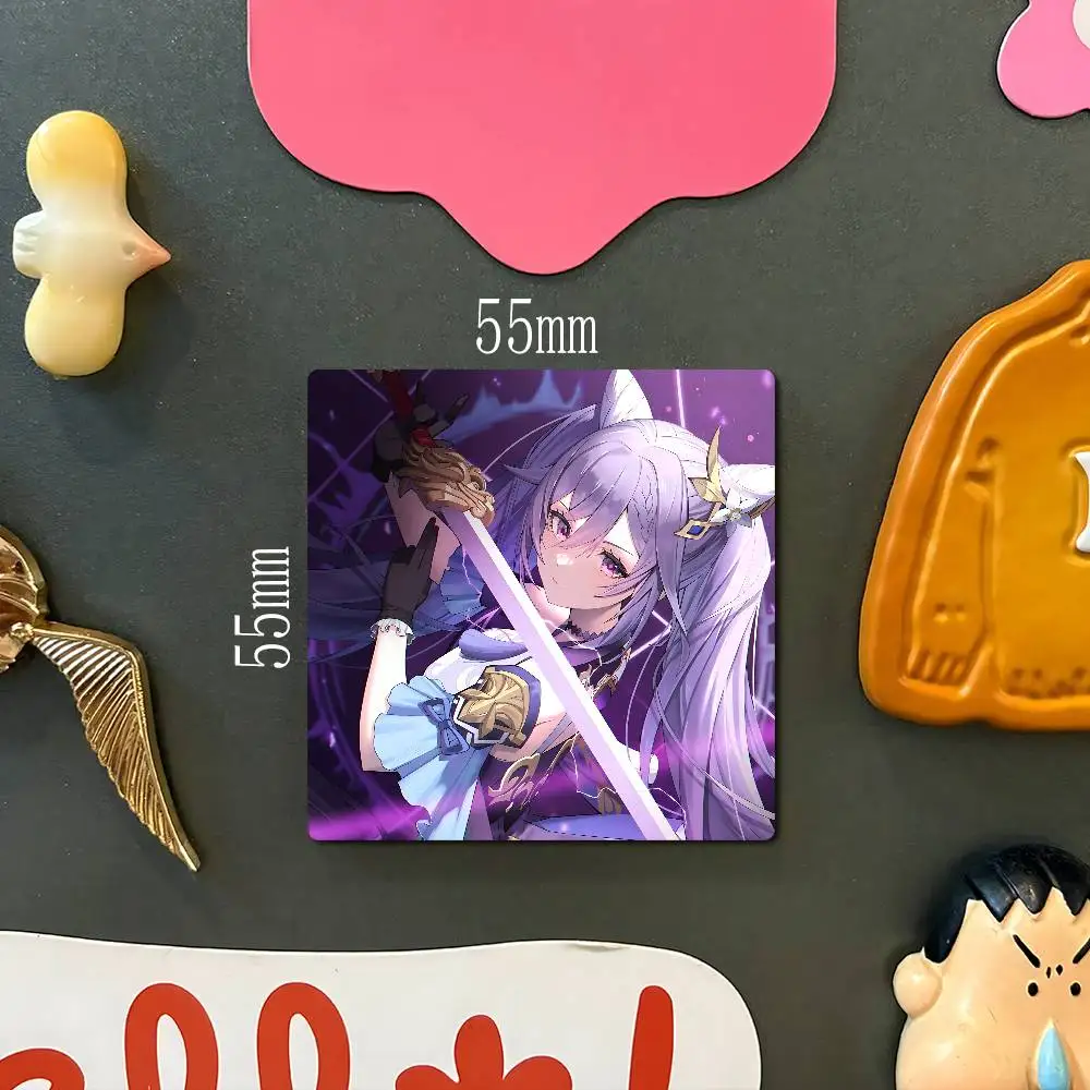 K-KeqingS أنيمي مغناطيس الثلاجة صور شخصية مغناطيس الثلاجة للمطبخ السبورة ديكور المنزل مكتب هدية #6