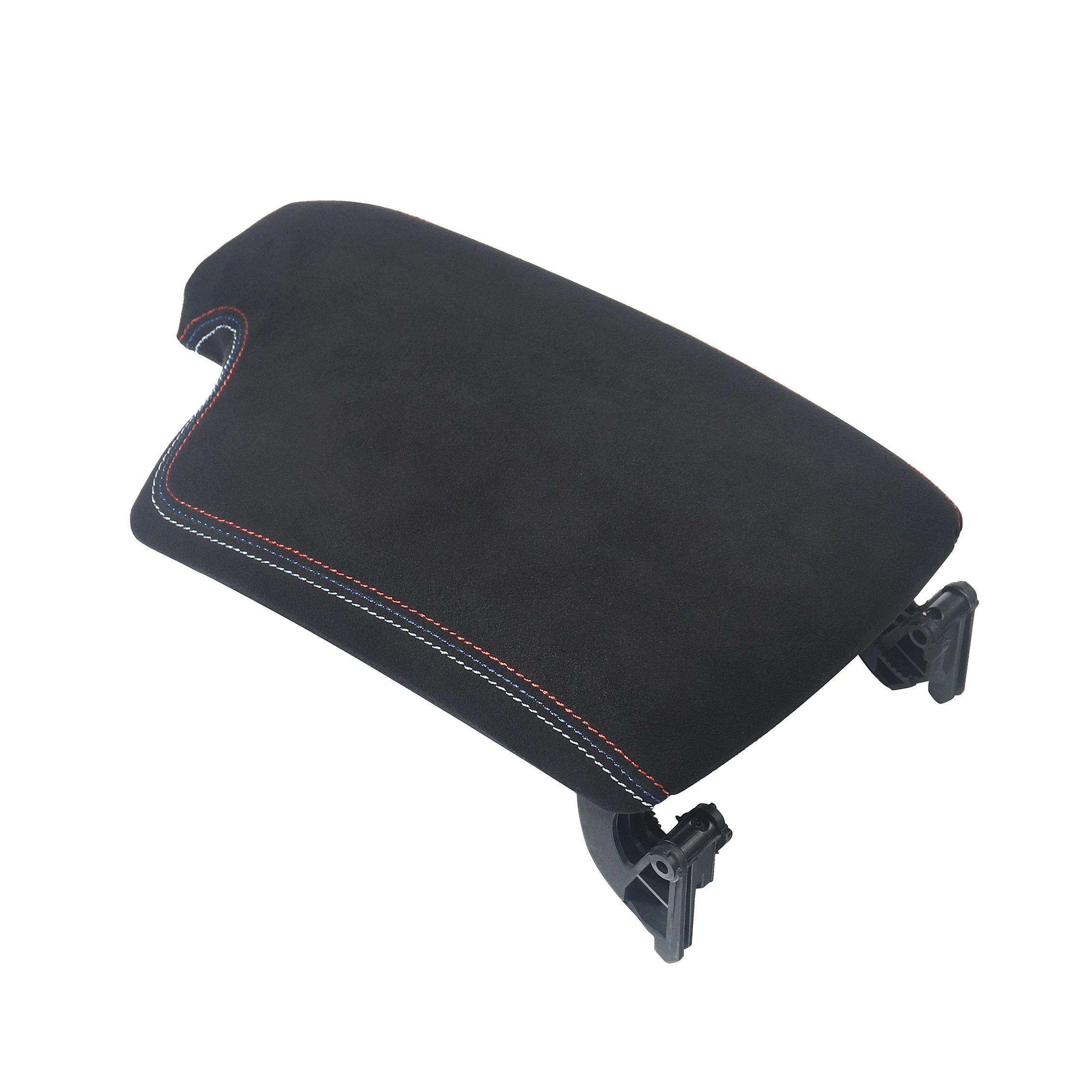 For BMW 3 Series E90 E91 Armrest Lid cover E92 E93 Alcantara Armrest Box Center Console Cover Soft Cushion Armrest Pad Anti-Slip