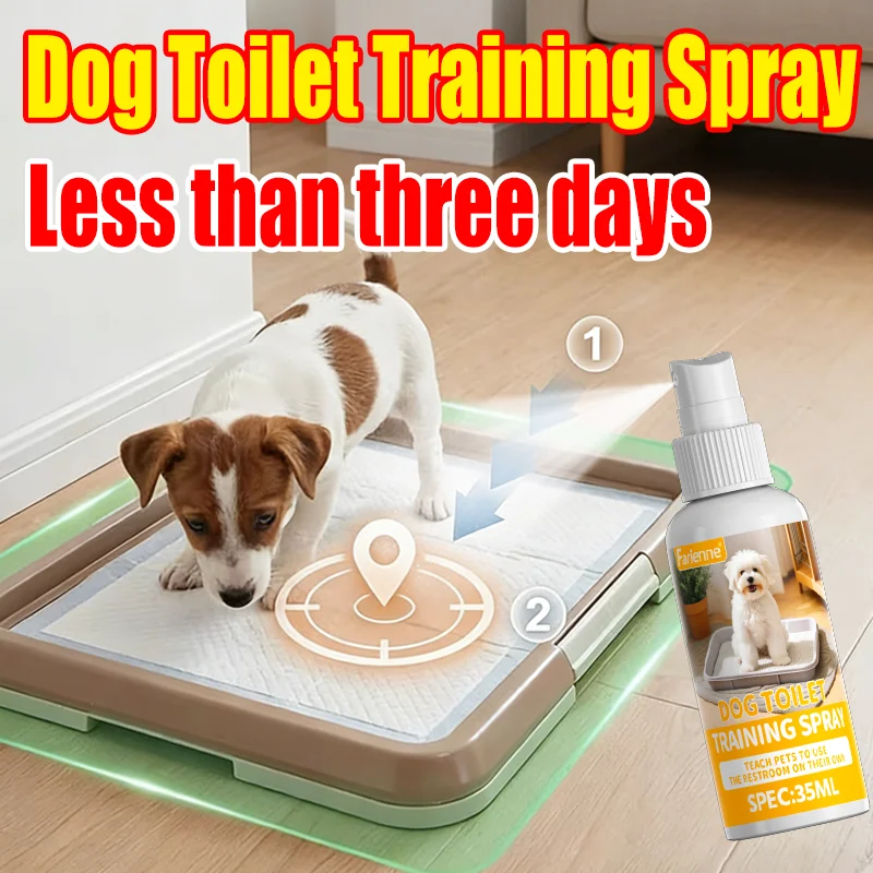 Farienne 35ml Spray Inductor de Entrenamiento para Cachorros, Ayuda para el Entrenamiento de Inodoro para Perros, Uso en Interiores, Entrenamiento Rápido para Orinar en el Lugar Indicado
