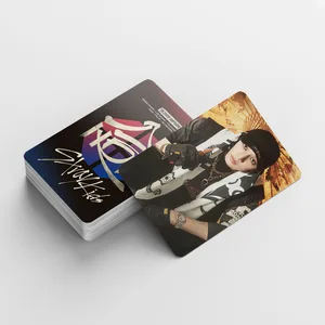 60 + 32 Pçs/set Kpop STRAYKIDS Novo Álbum HOP Cartão de Foto FELIX HYUNJIN Cartão Bangchan Coreano Estrela Coleção de Fãs 8 principais vendas bolsa do gato felix - №6