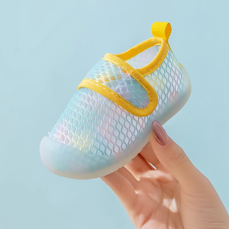 New Spring Summer Baby Shoes Mesh Breathable Sandals 0-3T Baby Boys Girls Slip-On Casual Sneakers Non-Skid Lightweigt Prewalkers