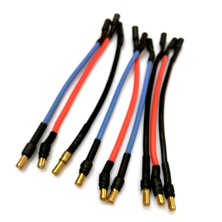 1-10pcs Amass 3.5mm Banana Connector 16AWG Silicone Extension Wire 100mm 250mm for RC Drone Motor ESC DIY Parts