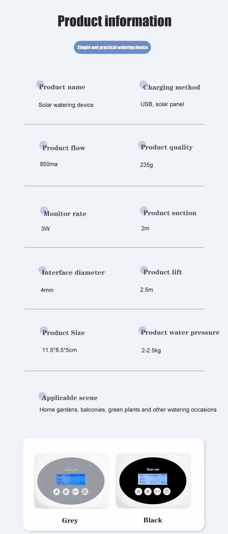 Doppelte Pumpe, intelligentes Tropfbewässerungssystem, Wasserpumpe, Timer, Garten, Solarenergie, Topfpflanze, automatisches Bewässerungsgerät – Detail 11