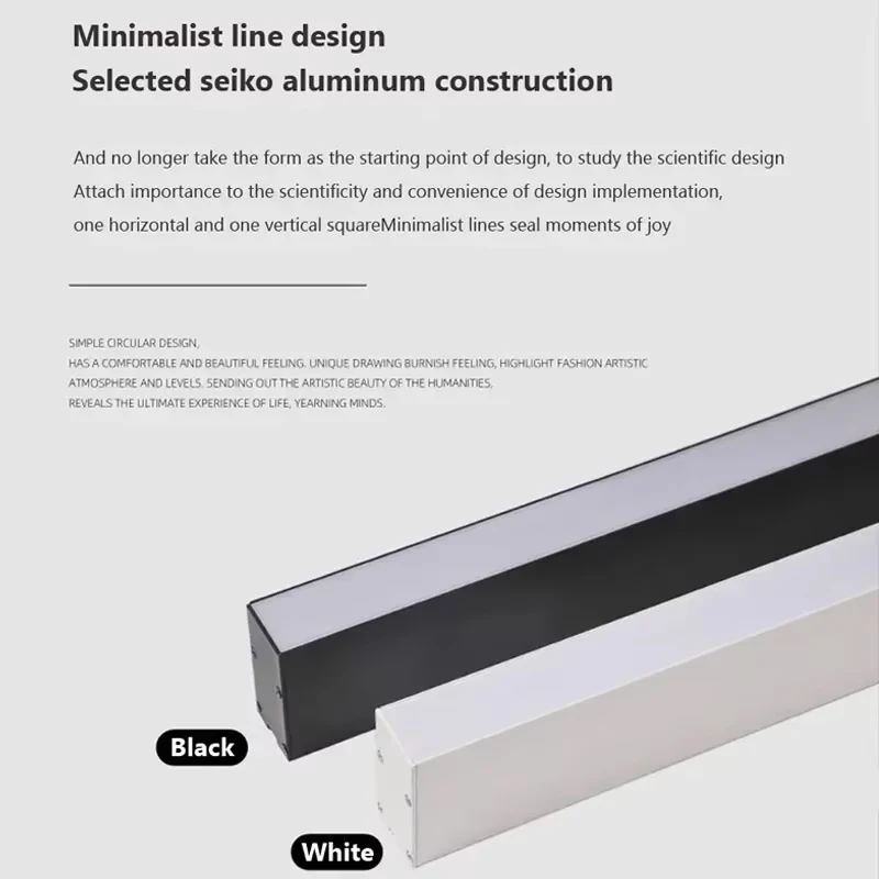 LED Long Strip Light 80CM Ceiling Light Modern Living Room Hallway Balcony Cloakroom Office Shop Indoor Lighting Ceiling Lamps