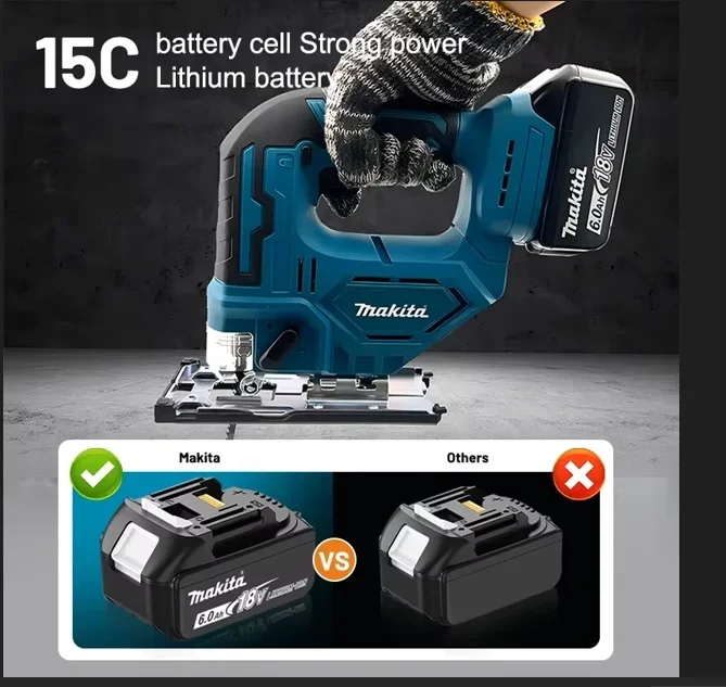 Original 5.0Ah 18V Lithium-Ion Battery,  BL1860B Makita Rechargeable Battery for Makita 18V Cordless Power Tools