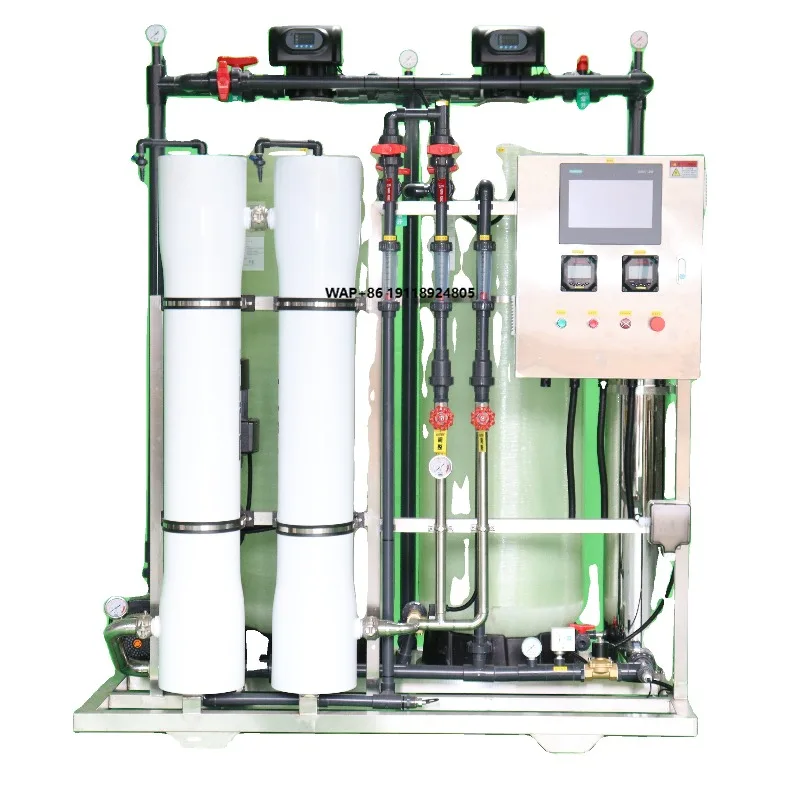 

New 2 Ton/Hour Single-Stage RO System Electrophoresis Water Purifier 1-Year Warranty for Water Treatment Plant Purification 220V
