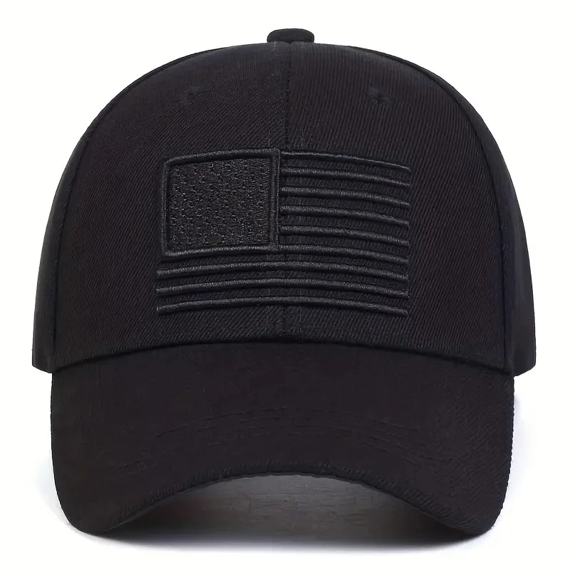 Unisex-Baseballmützen mit amerikanischer Flagge, Stickerei, für Frühling und Herbst, verstellbare Freizeithüte für den Außenbereich, Hip-Hop-Hut, Sonnenschutzhut – Detail 2