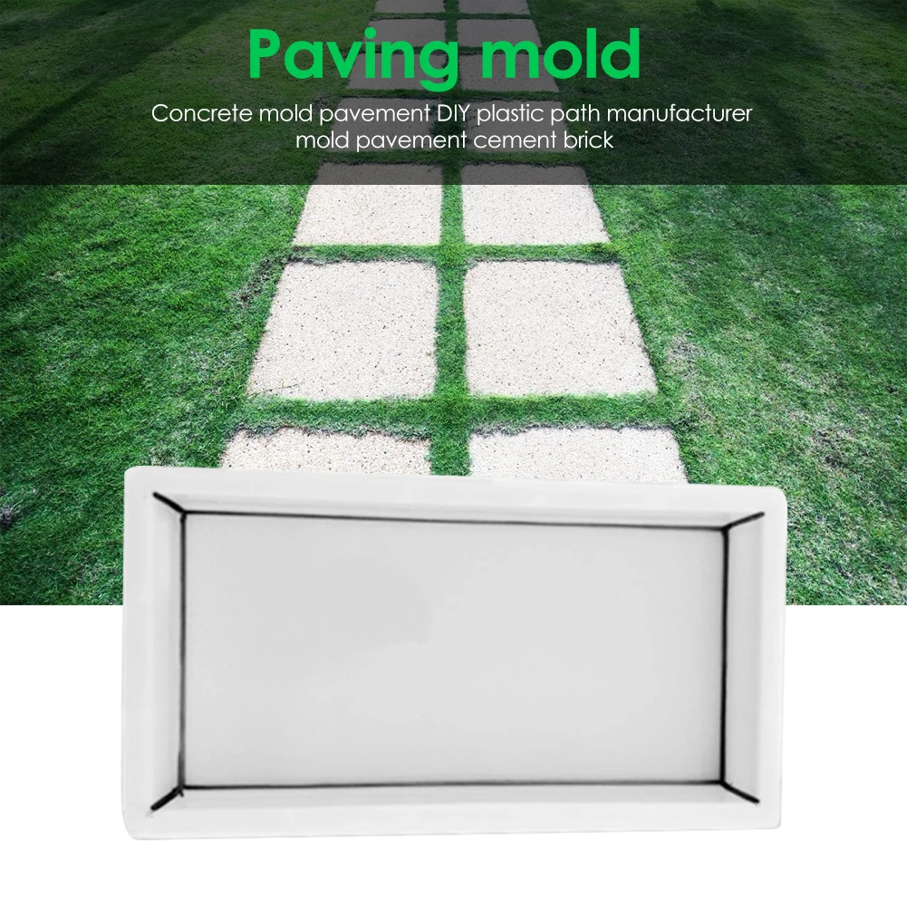 40×20×5cm Manually Paving Cement Brick DIY Path Concrete Maker Garden Stone Road Pavement Concrete Mould Cement Molds Bricks