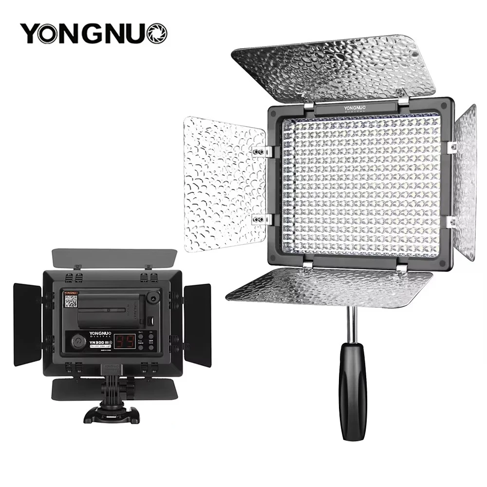 YONGNUO YN300 III YN-300III 3200K-5500K CRI95 Luz de Vídeo LED para Câmeras Canon Nikon Sony Pentax Olympus Panasonic