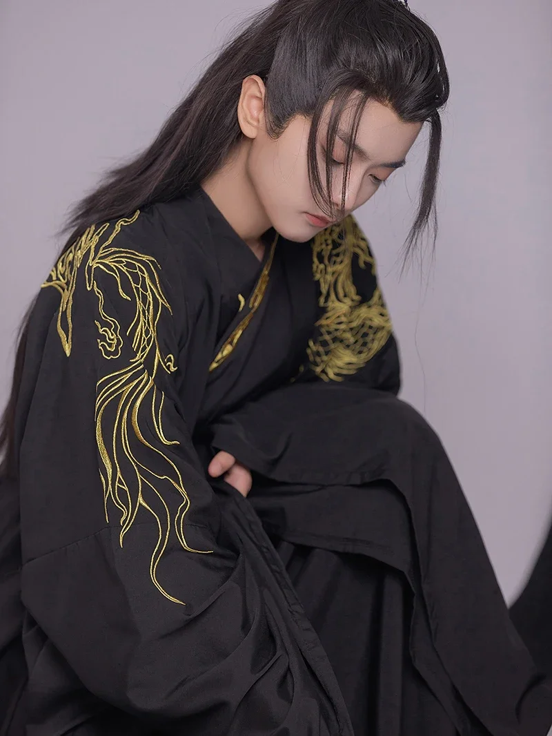 

Традиционный костюм династии Сун, древний фехтовальщика, костюм китайской династии Хань, мужское платье ханьфу, карнавальный костюм на Хэллоуин