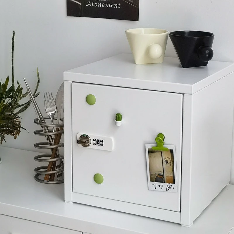 Home ins Wind Iron Cabinet Home Password File Cabinet Storage Desktop Small Iron Cabinet Likehu