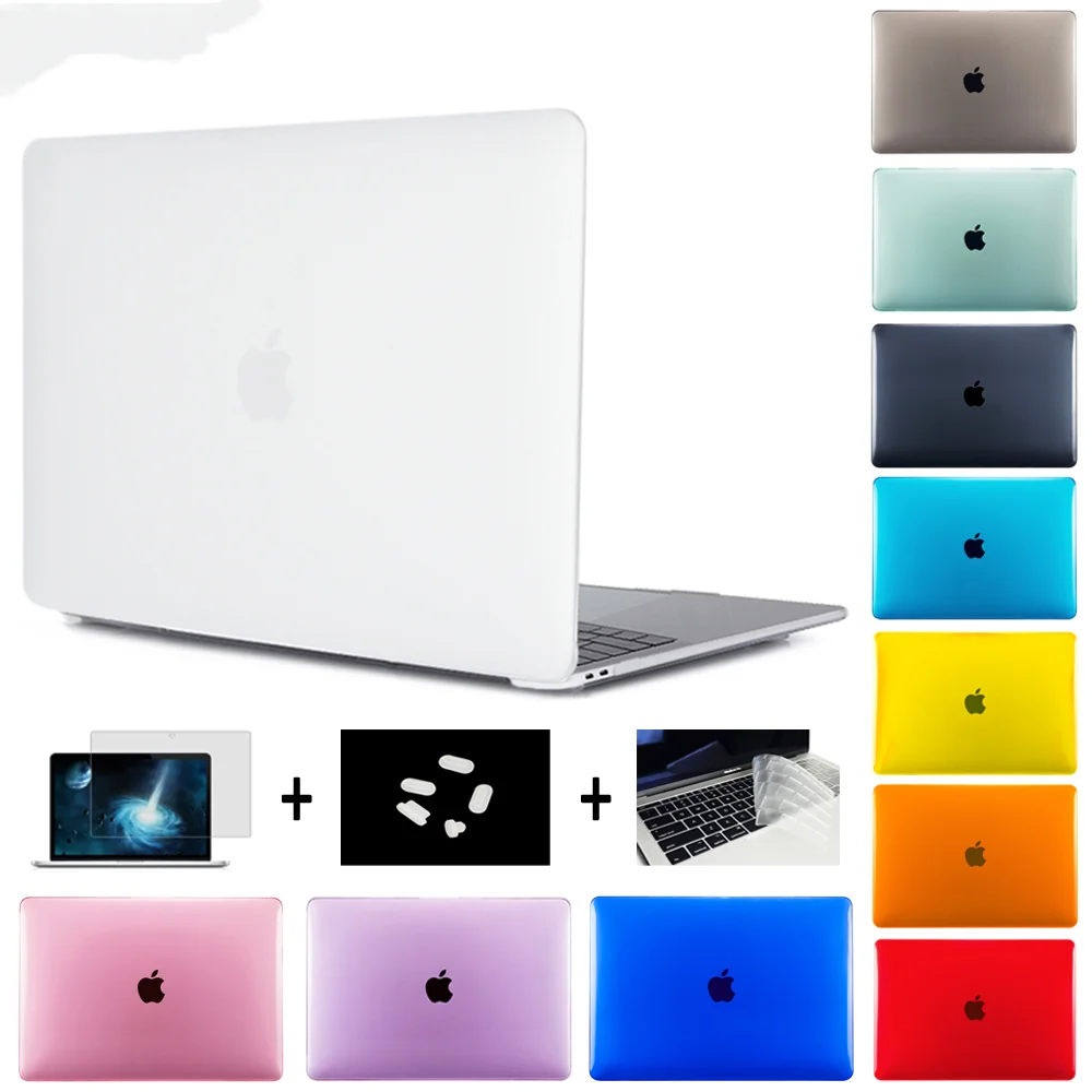 2022 Laptop Case For Apple Macbook M1 M2 Air Pro Chip 13.6 A2681,14.2 A2442,16.2 A2485,A2337,A2338 Retina 11 12 13 15 inch Cover