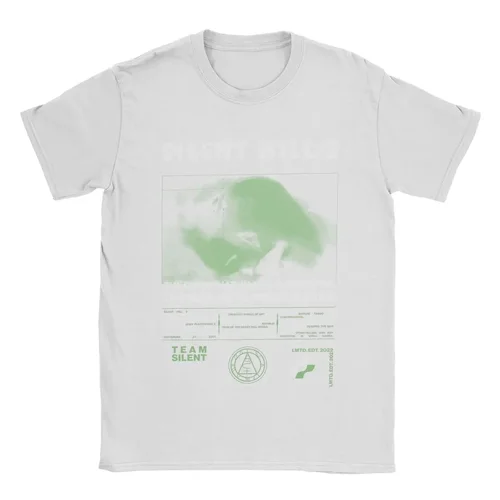 Imagen 2 del producto Camisetas Silent Hill 2 para hombre, ropa de algodón, ropa de calle informal de talla grande, camiseta de manga corta con cuello redondo, camisetas para adultos