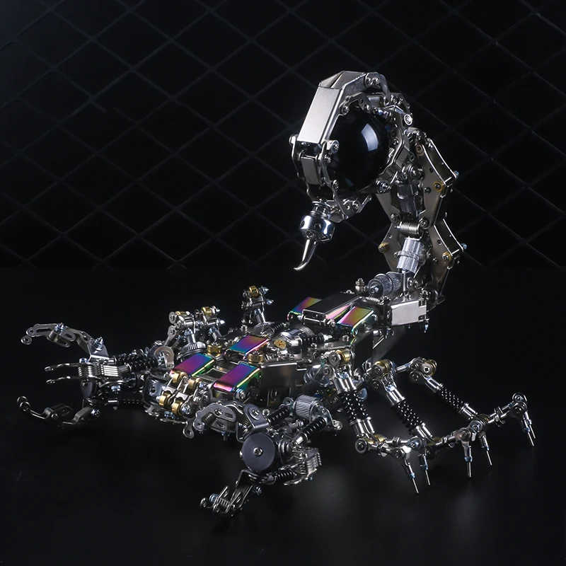 

3D Metal Three-Dimensional Mechanical Scorpion Model Puzzle DIY Assemble Building Blocks Toys for Adult Children Birthday Gift