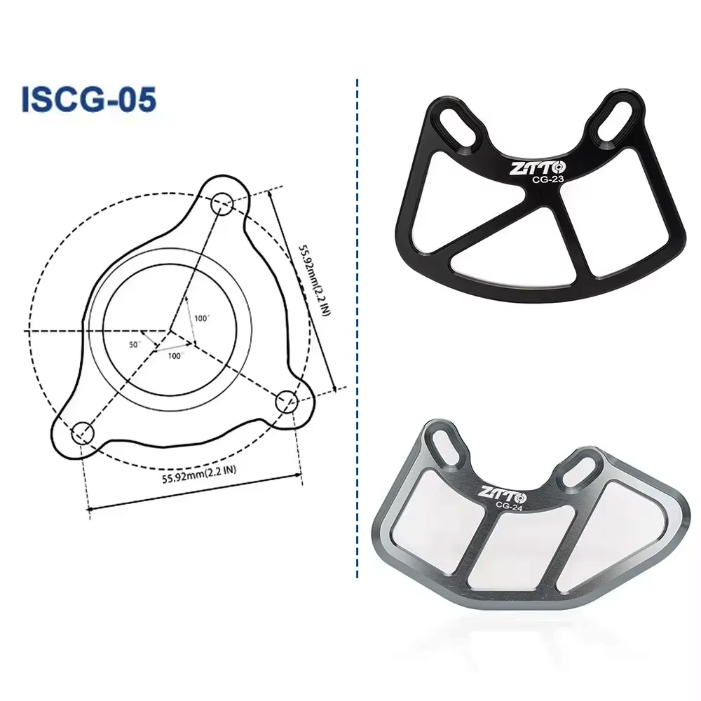 ZTTO MTB Bash Guard ISCG05 Metal Chainring Guard 22-42T Bicycle Chain Ring Protector Plate Bike Chains Stabilizer For AM XC DH