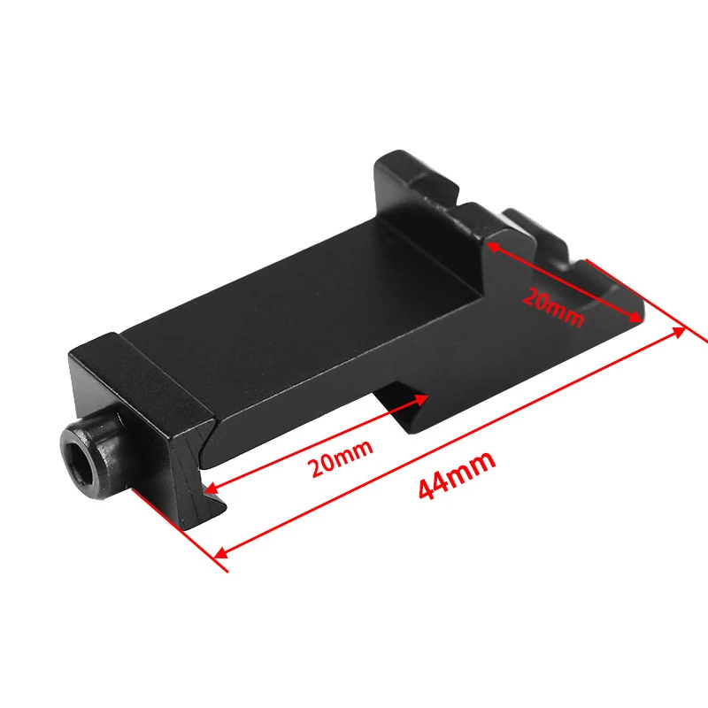 45 Degree Angle Mount Offset Side Adapter 20mm Picatinny Rail Tactical Flashlight Laser Scope Mount Hunting Rifle Accessories