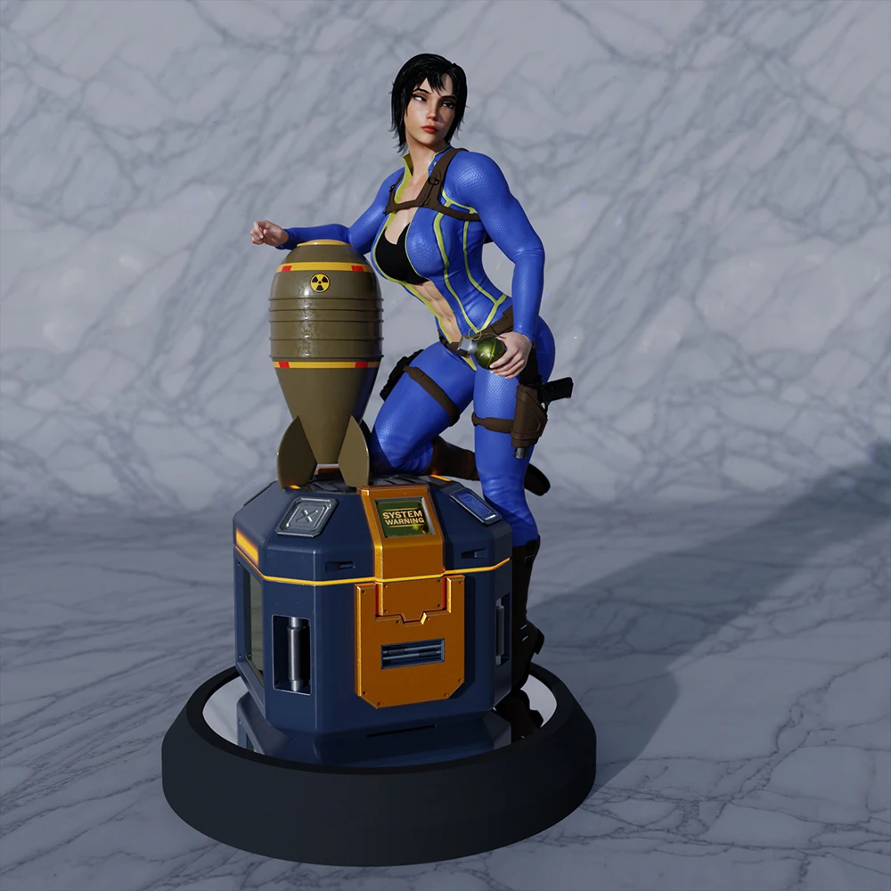 

1/24 NSFW Tight Combat Suit Sci Fi Female Grey Resin Model Unpainted 3D Printed Toy Statue Collectible DIY Miniature Kit