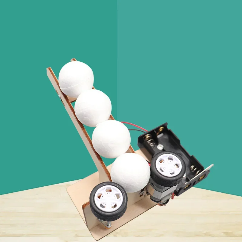 Pitching Machine Modell STEM Spielzeug DIY Holzpuzzle Technologie Wissenschaft Experimentelles Tool Kit Lernen Bildung Spiele für Kinder