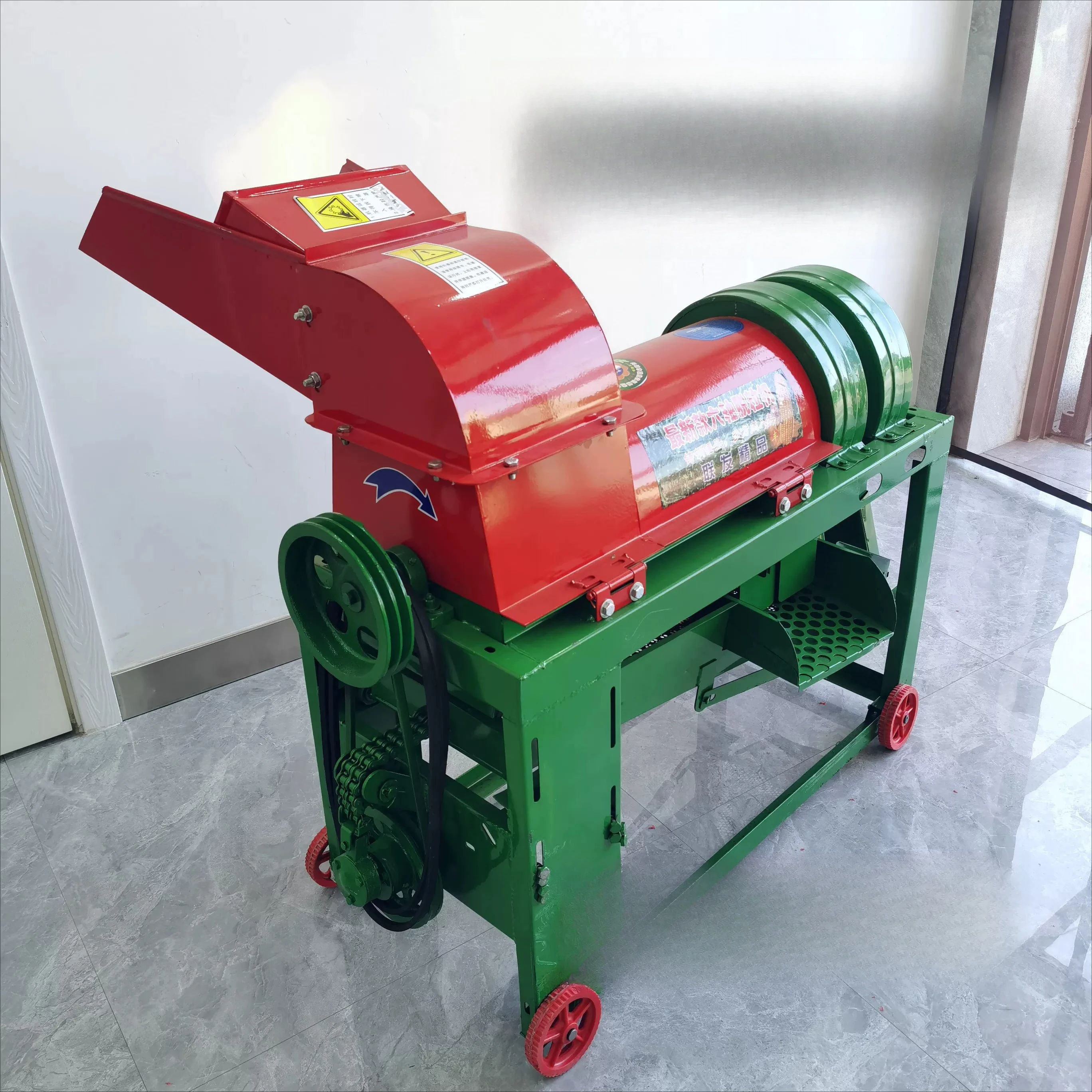 Household multifunctional corn, sorghum, millet, soybean thresher, threshing machine, screening yard lifting machine