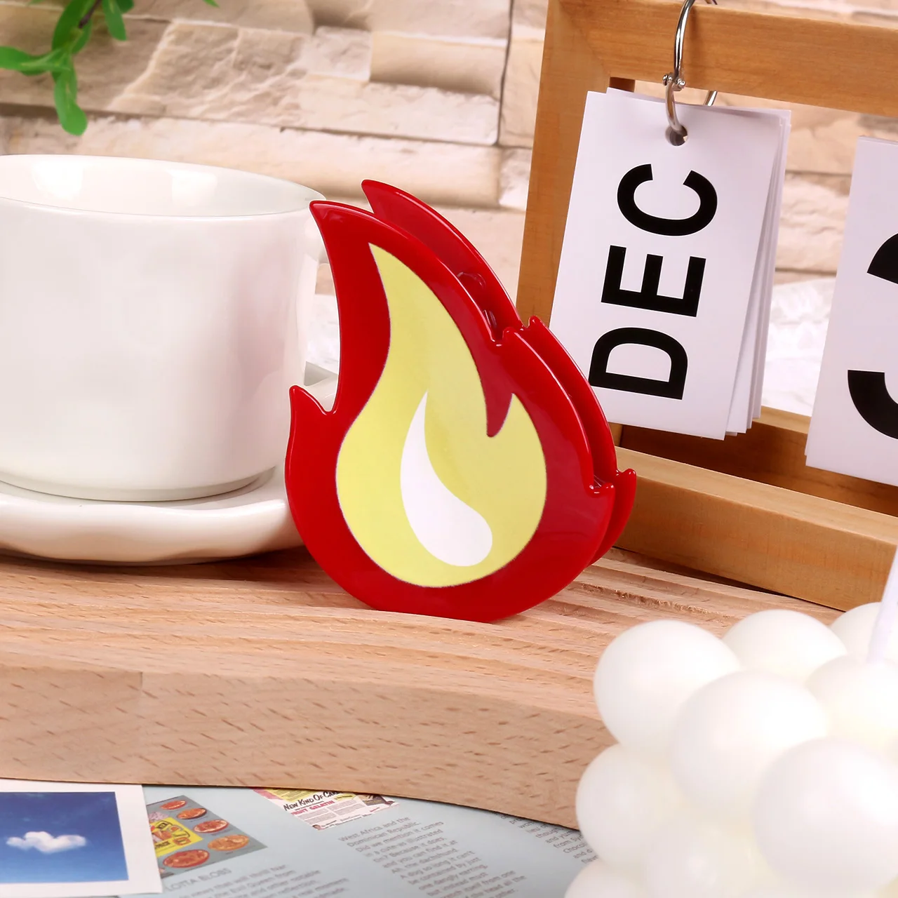 قطعة واحدة من مشبك شعر مخلب اللهب الكرتوني الفريد للاستخدام اليومي، إكسسوار شعر مزخرف لعرض مقابض شعر شخصيتك